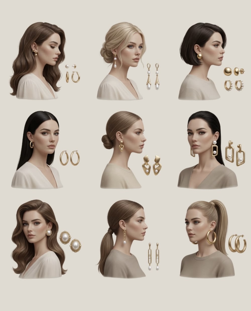  راهنمای انتخاب گوشواره مناسب فرم صورت